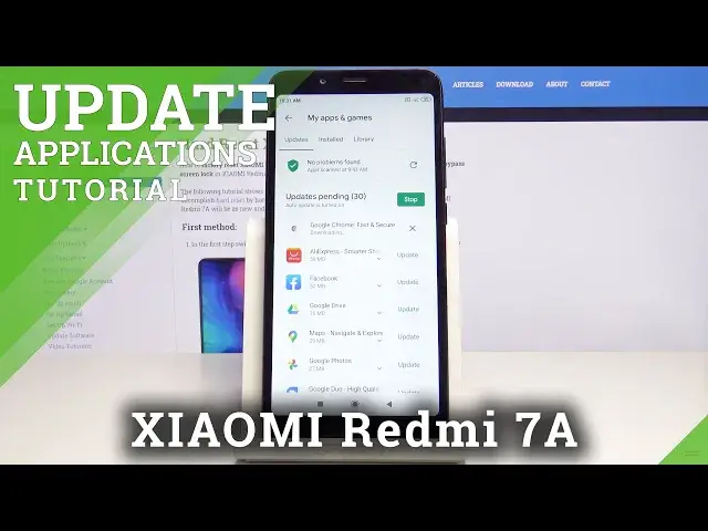 'Video thumbnail for How to Update Apps in Xiaomi Redmi 7A - New App Version'