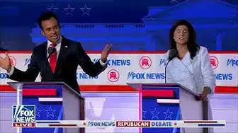 'Video thumbnail for Nikki Haley attacks Vivek Ramaswamy over foreign policy experience at GOP debate'