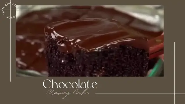'Video thumbnail for Chocolate Craving Cake'