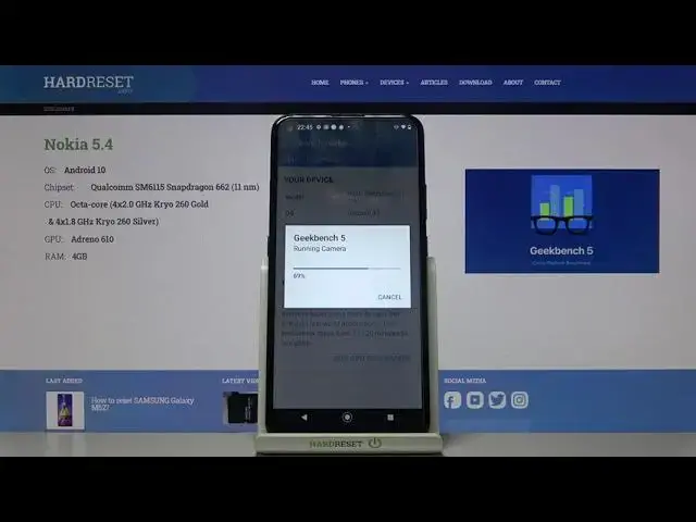 'Video thumbnail for Nokia 5.4 - Geekbench 5 Performance of CPU Test'