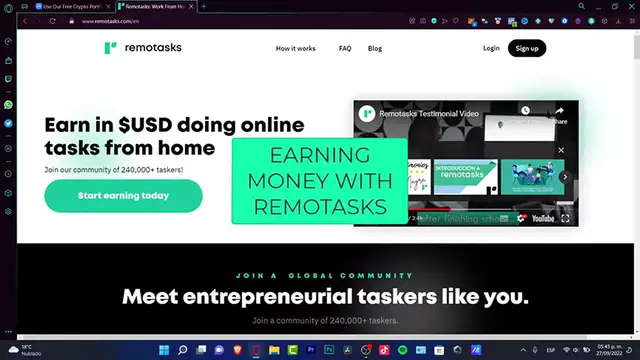 'Video thumbnail for How To Make Money With Remotasks in 2024 (Step by Step)  Beginners Tutorial'