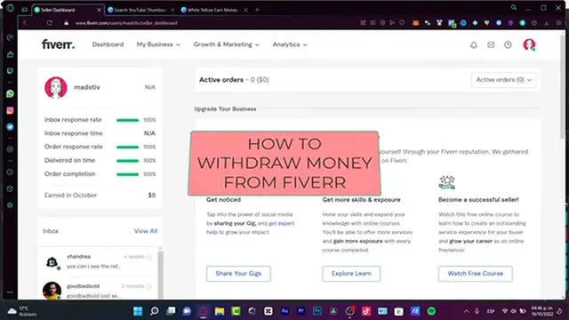 'Video thumbnail for How To Withdraw Money From Fiverr To Bank Account (Step by Step)'