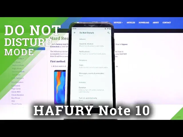 'Video thumbnail for How to Enable Do Not Disturb Mode on HAFURY Note 10 – Turn On Do Not Disturb Mode'