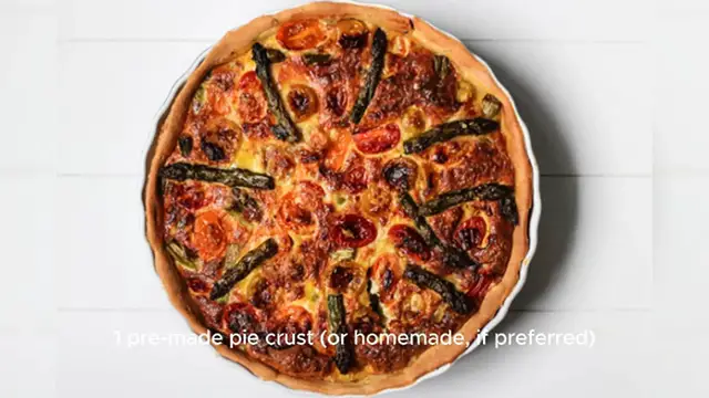 'Video thumbnail for Asparagus Parmesan Quiche'