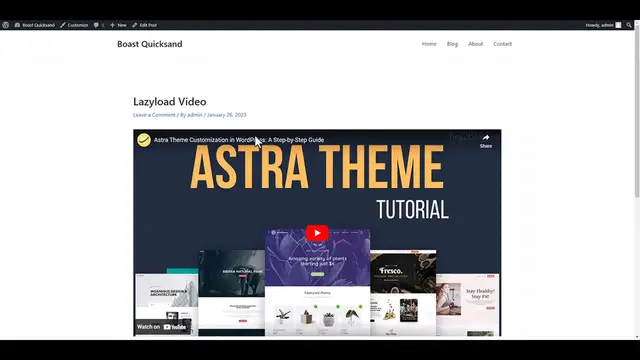'Video thumbnail for Lazyload YouTube video In WordPress ( iframe lazy loading )'