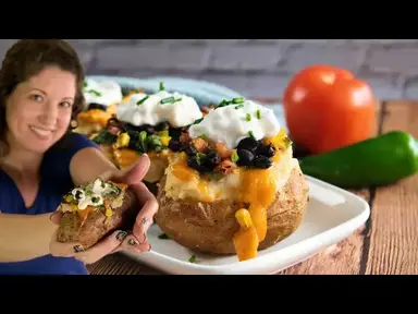 'Video thumbnail for The Best Vegan Baked Potato Recipe: Tex-Mex Style!'