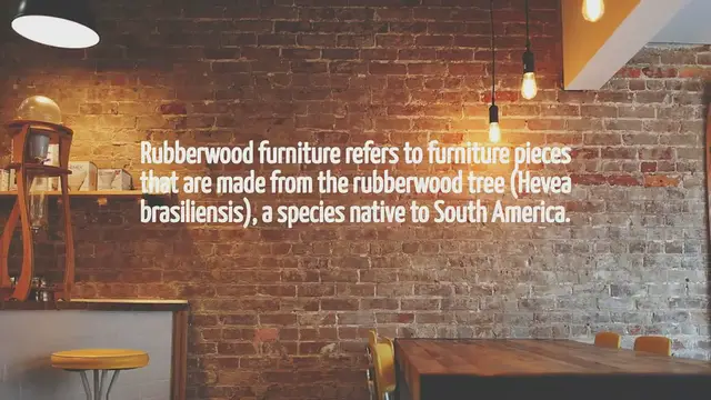'Video thumbnail for What Is Rubberwood Furniture'