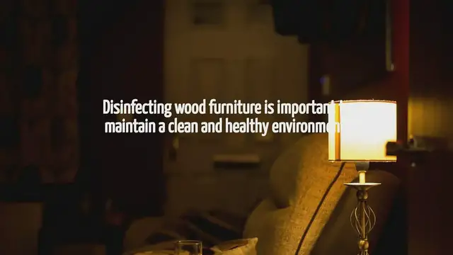 'Video thumbnail for How To Disinfect Wood Furniture'