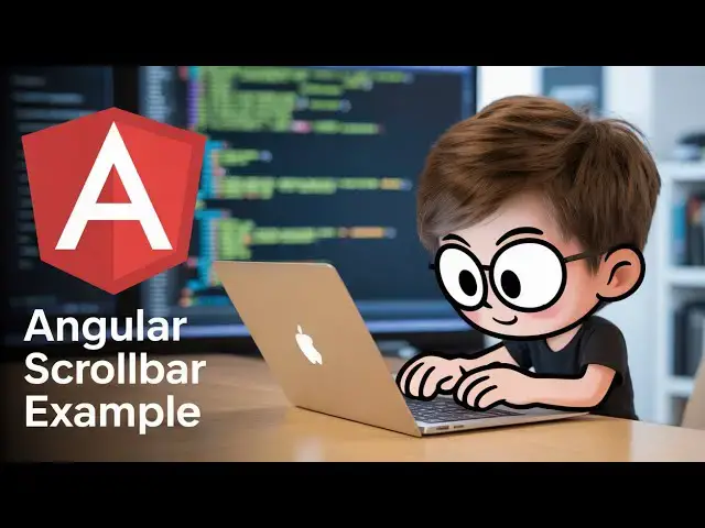 'Video thumbnail for Angular ngx-scrollbar Example to Build Custom Scrollbar in HTML Elements & Windows Using TS'