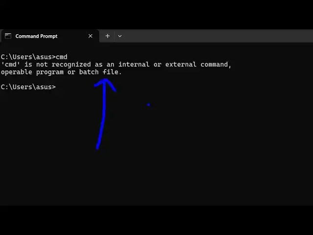'Video thumbnail for How to fix cmd is not Recognized as Internal and External Command Operable Program'