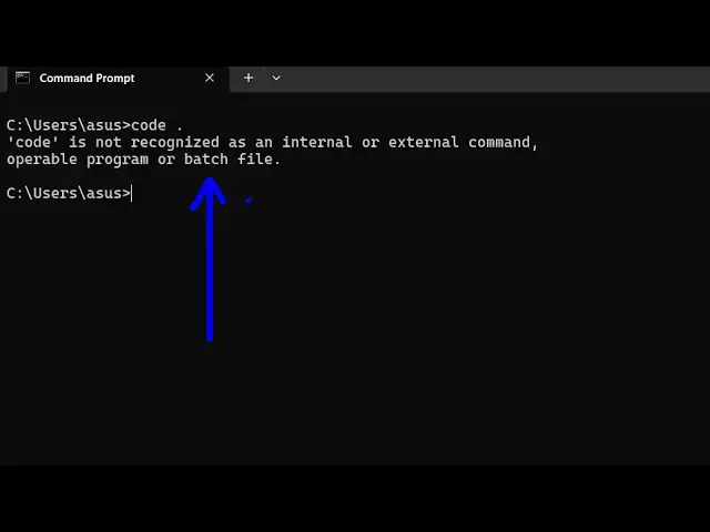 'Video thumbnail for How to Fix Visual Studio Code code . is not recognized as an internal and external Command in CMD'