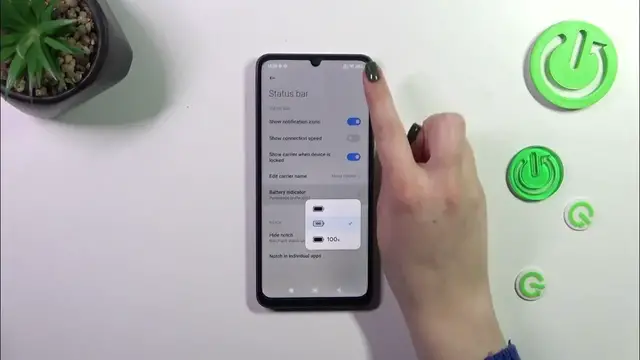 'Video thumbnail for How to Show Battery Percentage on POCO C55'