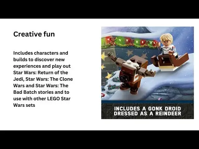'Video thumbnail for LEGO Star Wars Advent Calendar - with 9 Star Wars Characters and 15 Mini Building Toys'