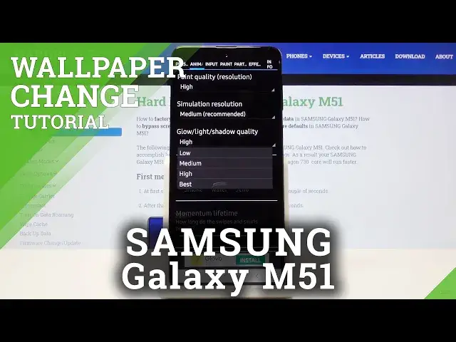 'Video thumbnail for How to Install Fluid Wallpaper in Samsung Galaxy M51'