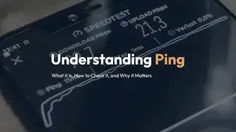 'Video thumbnail for What is ping, when testing your internet speed?'