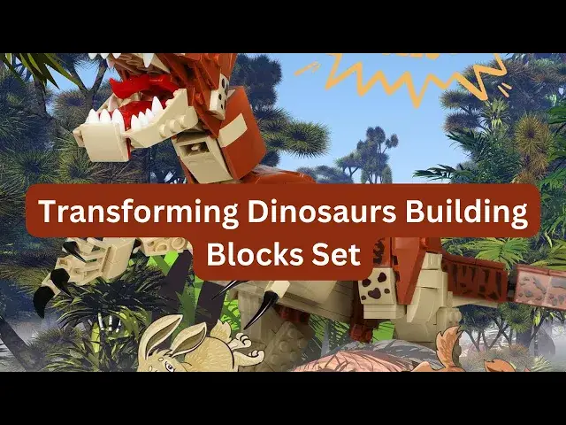 'Video thumbnail for Transforming Dinosaurs Building Blocks Set'