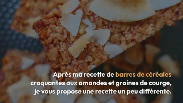 'Video thumbnail for Barres de céréales gourmandes coco, cajou & cranberry'
