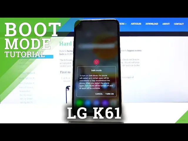 'Video thumbnail for How to Boot Safe Mode on LG K61 - Quit Safe Mode'