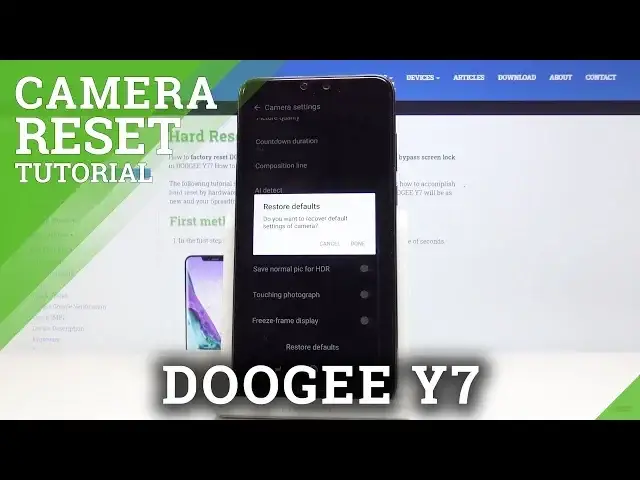 'Video thumbnail for How to Restore Camera Defaults in DOOGEE Y7 - Reset Camera Settings'