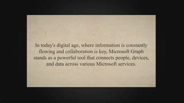 'Video thumbnail for Unlocking the Potential: Demystifying Microsoft Graph - A Journey into Enhanced Productivity and Streamlined Workflows'