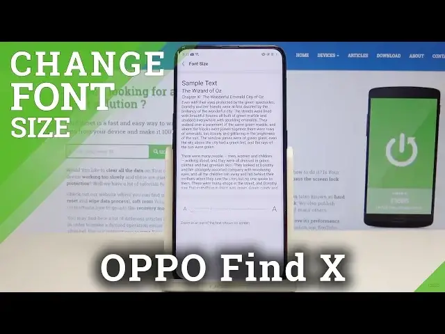'Video thumbnail for How to Set the Font Size on OPPO Find X - Text Size Settings'