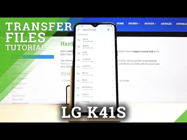 'Video thumbnail for How to Transfer Files in LG K41s – Move Data'
