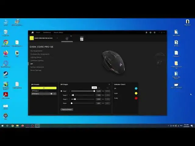 'Video thumbnail for Corsair Dark Core RGB SE Pro - How To Adjust DPI Level'