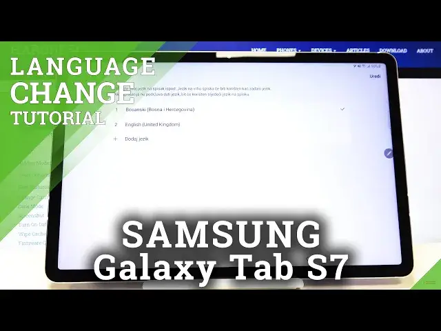 'Video thumbnail for How to Change Language in SAMSUNG Galaxy Tab S7 – Language List'