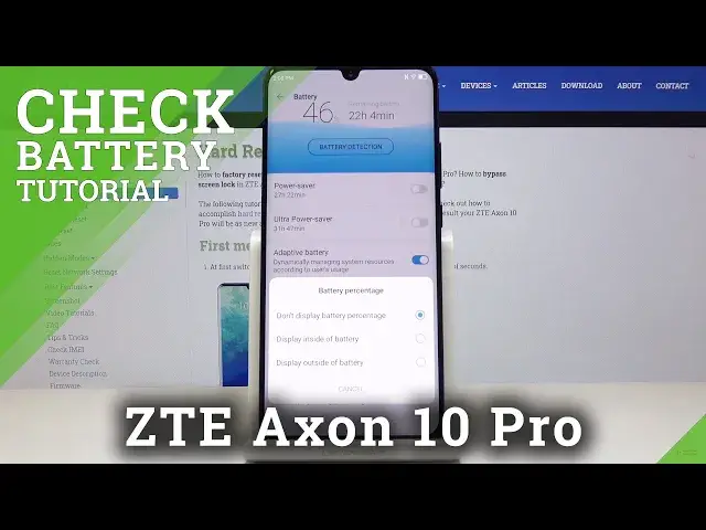 'Video thumbnail for How to Show Battery Percentage in ZTE Axon 10 Pro – Check Battery Info'