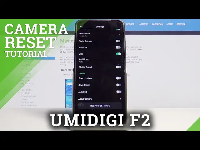 'Video thumbnail for How to Reset Camera in UMIDIGI F2 – Delate All App Customization'