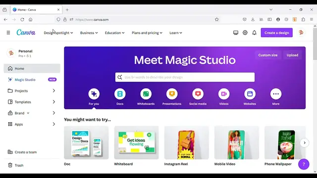 'Video thumbnail for NEW Canva Pro AI Powered Magic Studio The Power of Ai '