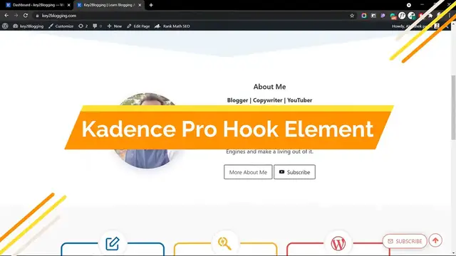'Video thumbnail for Kadence Theme Tutorial_ How to use Hooked Element in WordPress for customization_'