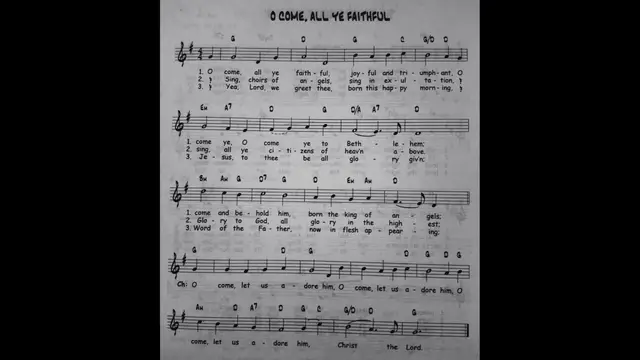 'Video thumbnail for O Come All Ye Faithful - Catholic Mass Song Sheet Music'