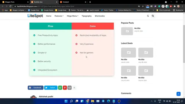 'Video thumbnail for How to Add a Pros and Cons Table to Blogger website_ _ (Fully Responsive)'