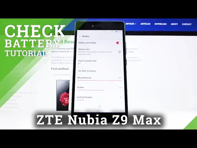'Video thumbnail for How to Check Battery Percentage in ZTE NUBIA Z9 Max – Saving Power'
