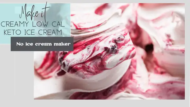 'Video thumbnail for Creamy keto ice cream no ice cream maker needed! (low fat, low cal)'