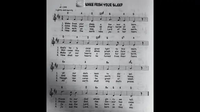 'Video thumbnail for Wake From Your Sleep - Catholic Mass Song Sheet Music'