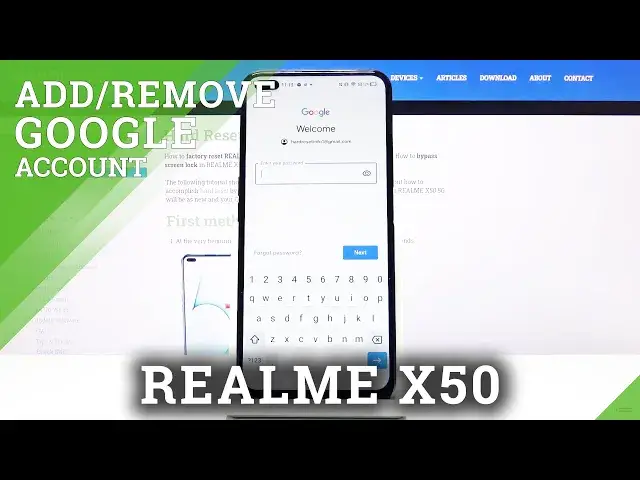 'Video thumbnail for How to Add and Remove Google Account in REALME X50 5G – Manage Google Account'