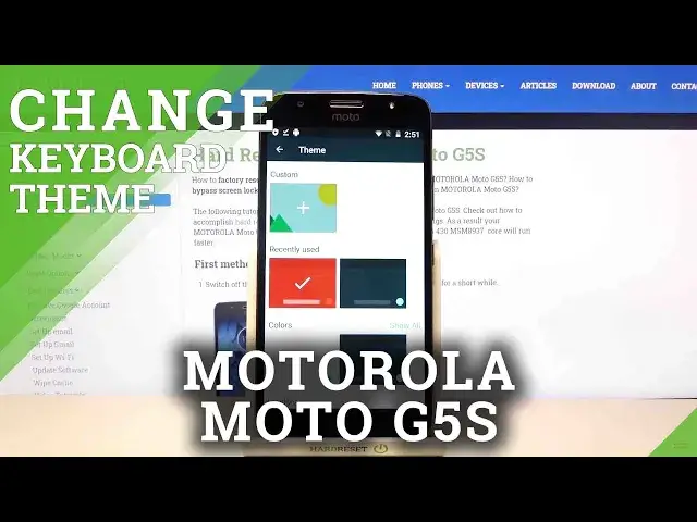 'Video thumbnail for How to Customize Keyboard Theme in Motorola Moto G5S- Change Keyboard Background'