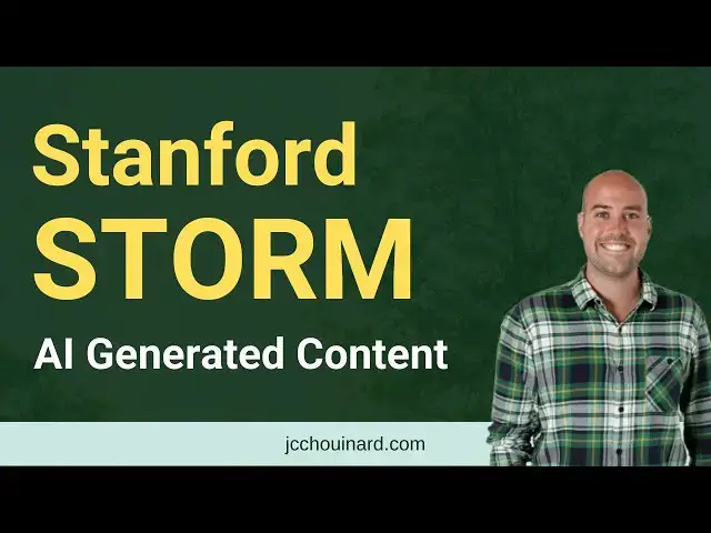 'Video thumbnail for Stanford STORM AI Generated Content'