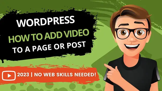 'Video thumbnail for WordPress How To Add Video To A Page Or Post [2023]'