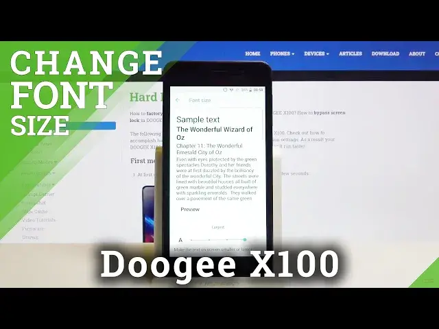 'Video thumbnail for How to Change Font Size in Doogee X100 – Change Size of Text'