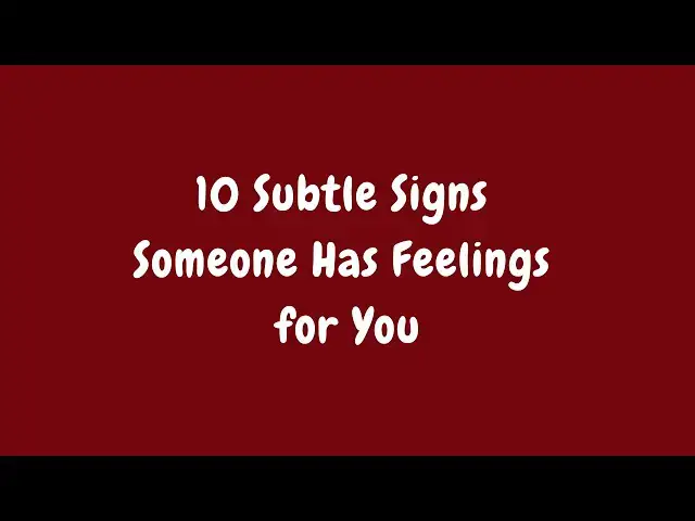 'Video thumbnail for 10 Subtle Cues That Reveal True Feelings'