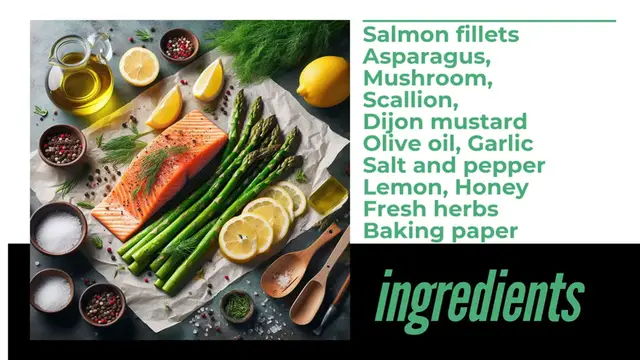 'Video thumbnail for baked salmon and asparagus'