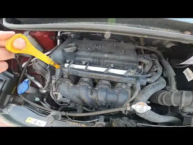 'Video thumbnail for Where is Engine Oil Level Dipstick in the Kia Venga ( 2009 - 2019 )'