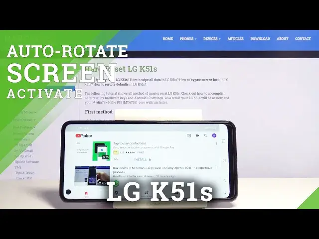 'Video thumbnail for How to Auto Rotate Screen in LG K51s – Turn Screen'