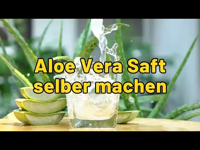 'Video thumbnail for Aloe Vera Saft selber machen'