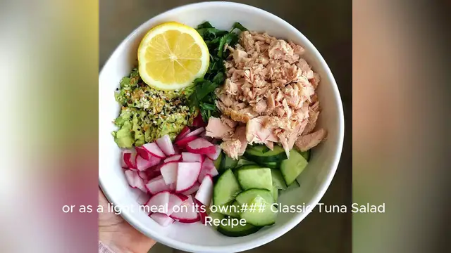 'Video thumbnail for tuna salad recipe'