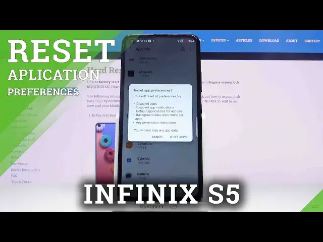 'Video thumbnail for How to Restore App Settings in Infinix S5 - Reset App Preferences'