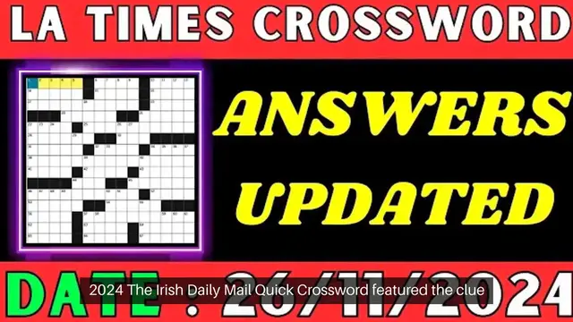 'Video thumbnail for Irish Daily Mail Quick Japanese monetary unit Crossword Clue Puzzle Answer from November 26, 2024'